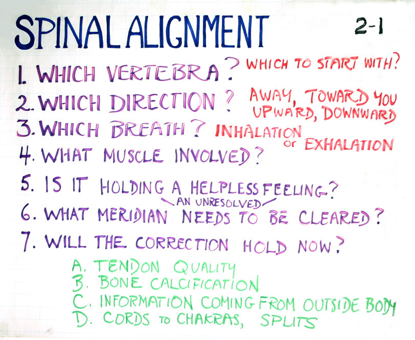 Spinal alignment · 2-1 — class 02