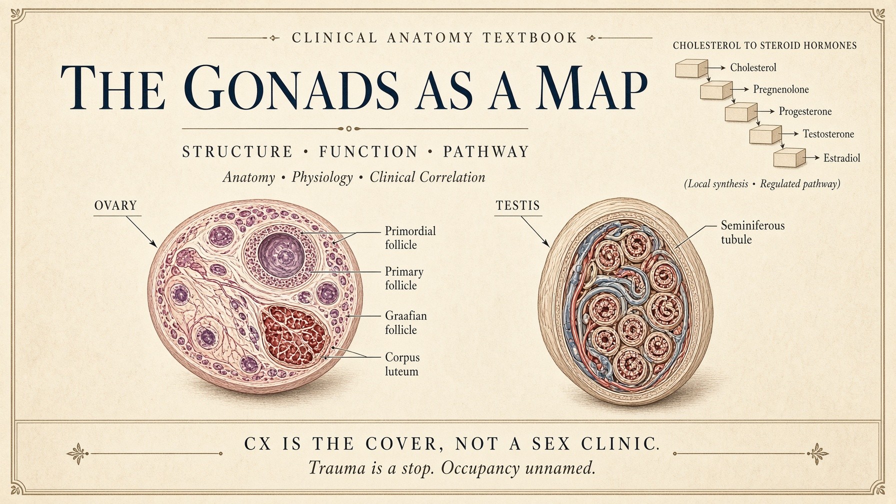 Banner: the gonads as a map