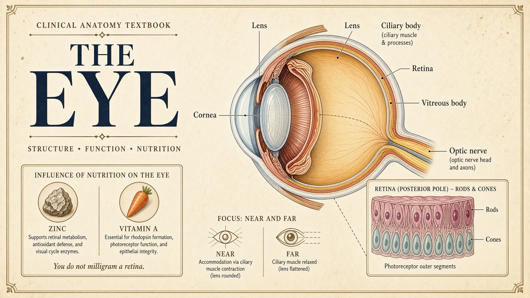 Banner: the eye — near and far