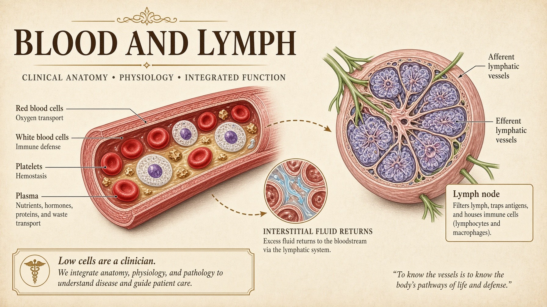 Banner: blood and lymph