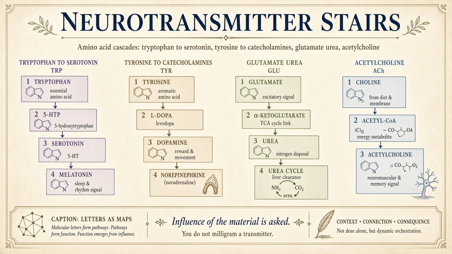 Banner: neurotransmitter cascades