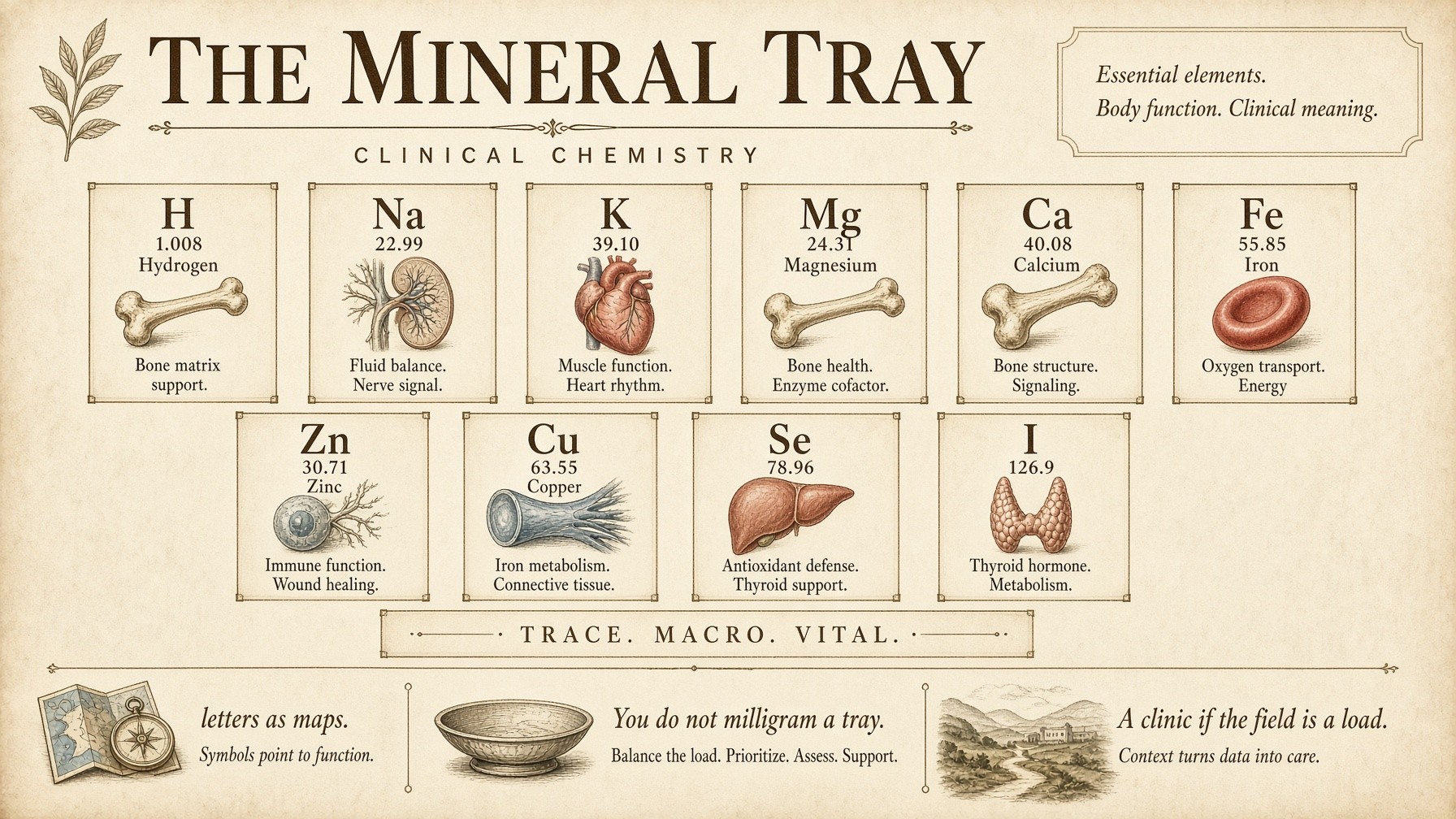 Banner: the mineral tray