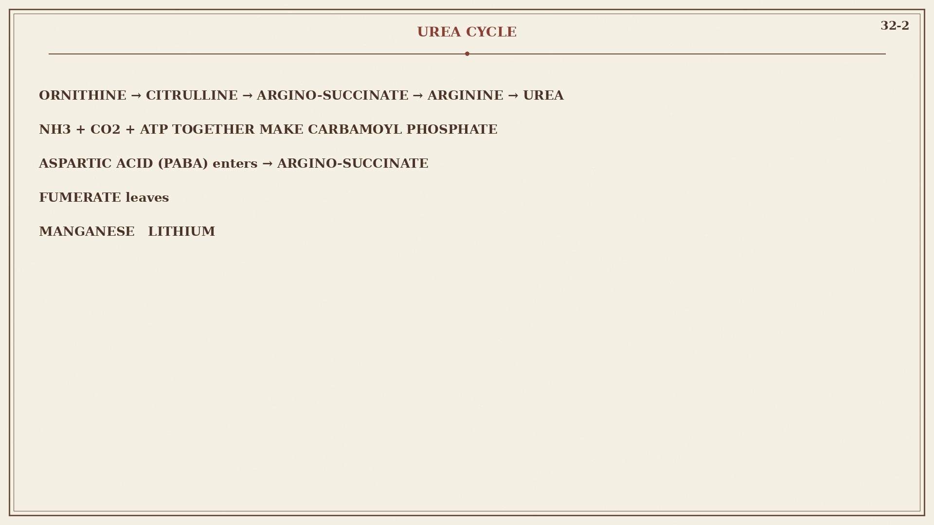The urea wheel as the lab door