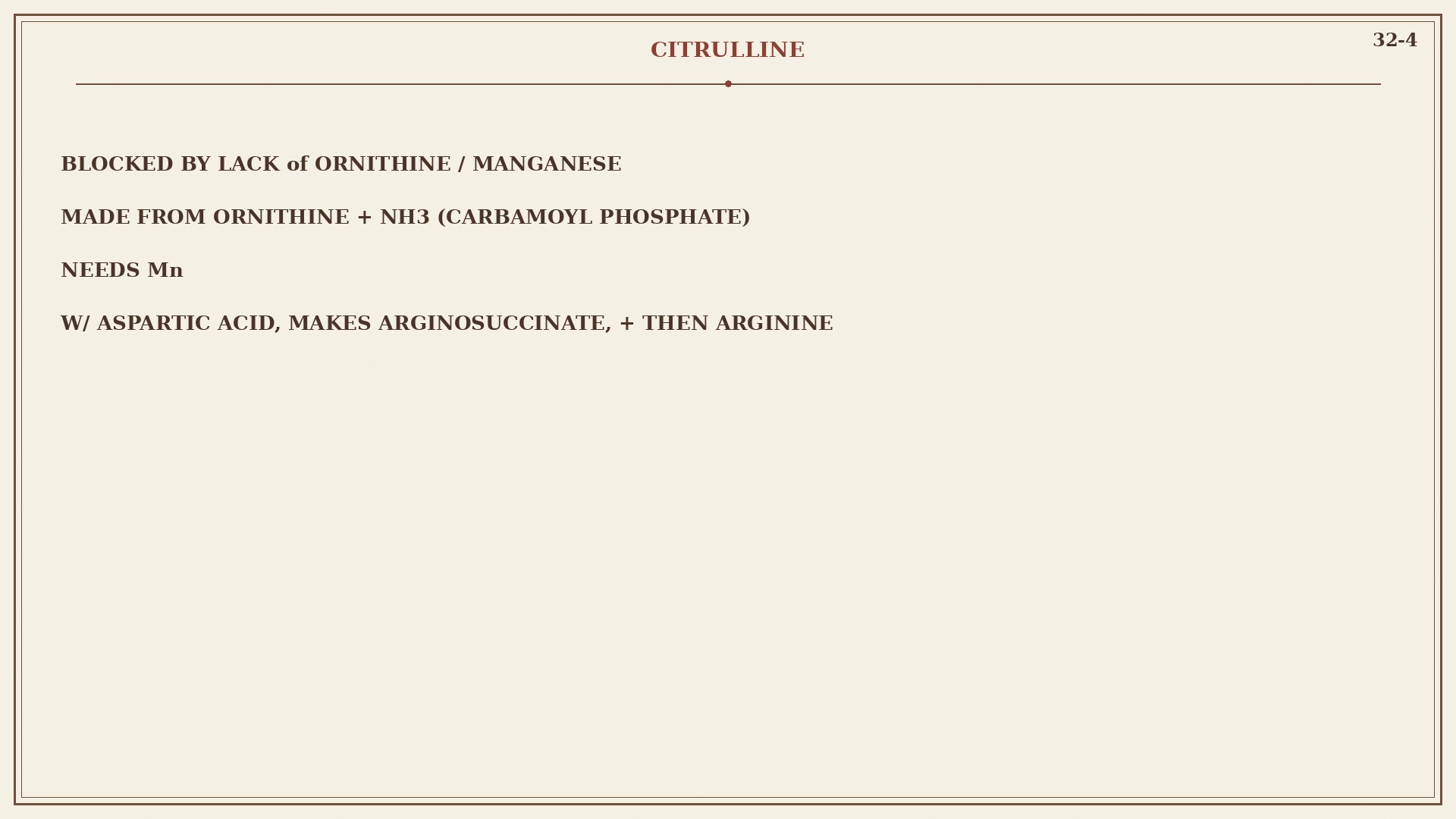 Chart 32-4: citrulline